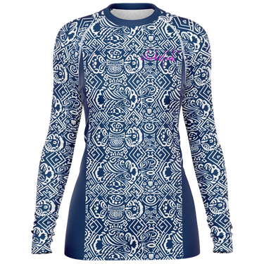 Chokefish™ Long Sleeve Rashguard Maori Woman's Shirt-009